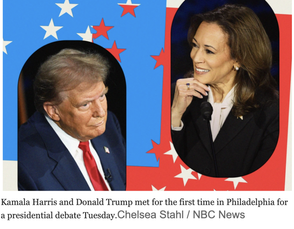 Trump and Harris go head to head in Presidential Debate